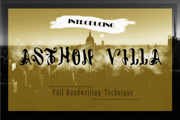 Asthon Villa Font for Business Branding