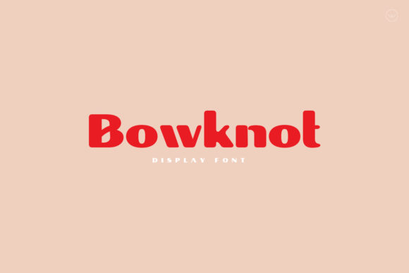 Bowknot Font: Bold and Beautiful