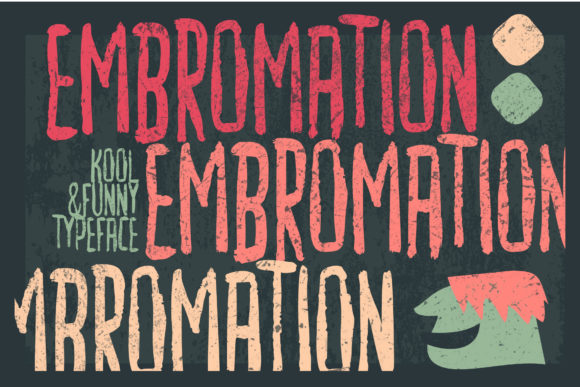 Embromation: A Bold Display Font for Modern Branding