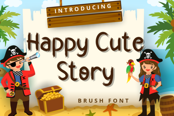 Happy Cute Story Font for Business Branding