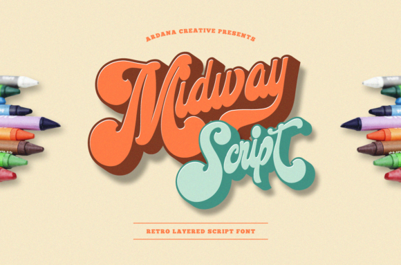Midway Font for Vintage Branding