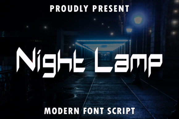 Night Lamp Font for Creative Projects