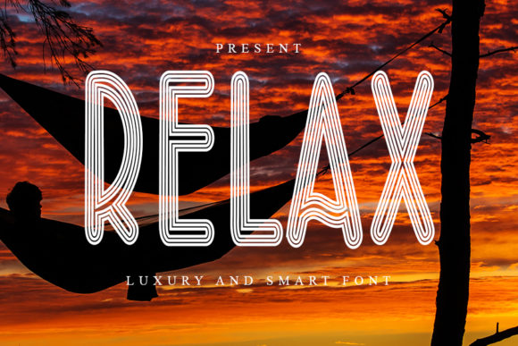 Relax: A Bold Font for Creative Projects
