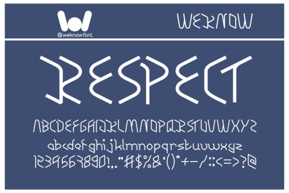Respect: A Bold Display Font