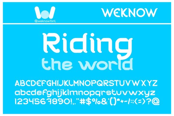 Riding the World Font for Business