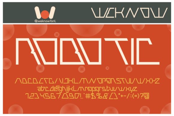 Robotic: A Stylish Display Font