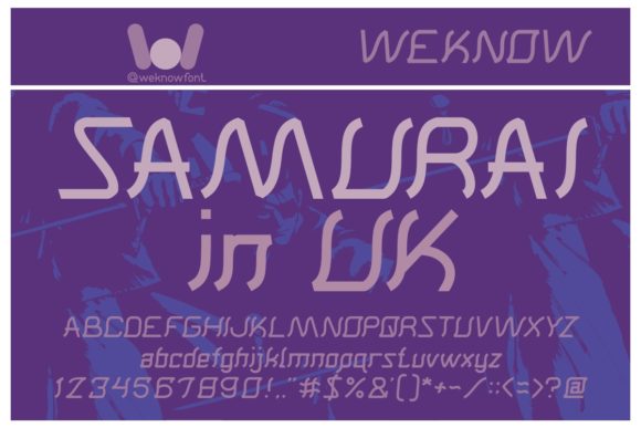 Samurai in Uk Font