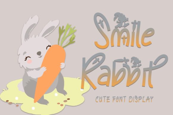 Smile Rabbit Font for Creative Creations