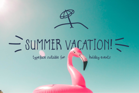 Summer Vacation Font for Business Branding