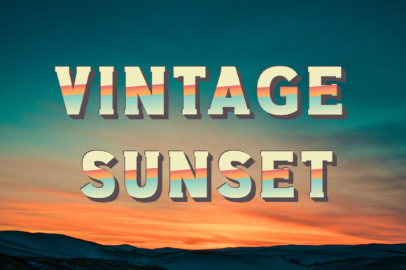 Vintage Sunset Font Review